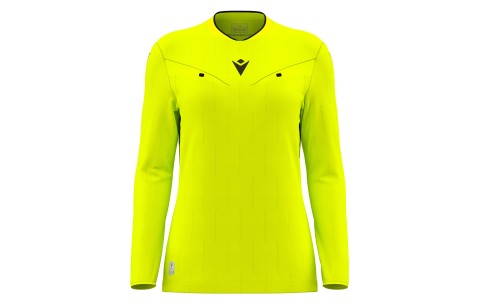 KSOL - TESS ECO WMN REFEREE SHIRT LS NYEL/BLK